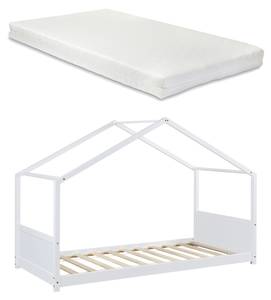 Lit cabane Simo avec matelas 96 x 139 cm