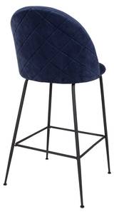 Tabouret de bar Laust lot de 2 Bleu