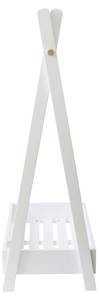 Kinder-Garderobe Laxe Weiß - Kunststoff - 73 x 126 x 43 cm