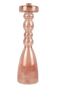 Kerzenständer Pawn - Zartes Pink - Glas - 11 x 39 x 11 cm