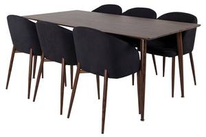 Essgruppe Polar 89 (7-teilig) Braun - Massivholz - 90 x 75 x 180 cm