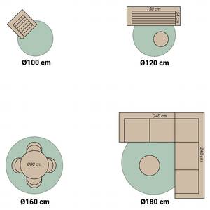 In- & Outdoor Teppich R Summer Azteca Hellblau - 100 x 100 cm