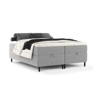 Boxspringbett Kanai Grau - 140 x 201 cm