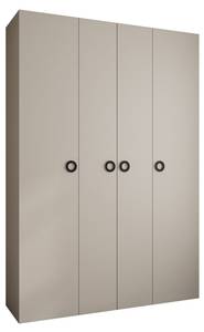 Armoire à portes battantes Como 1 Beige - Noir - 170 x 50 cm