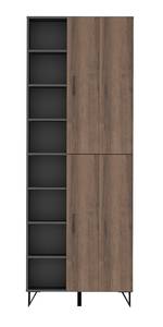 Highboard Modeo Braun - Holzwerkstoff - 80 x 217 x 32 cm