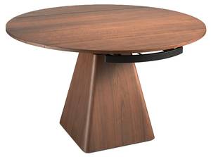 Table à manger extensible en bois Noir - Marron - Bois manufacturé - Métal - 80 x 34 x 140 cm