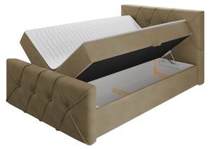 Boxspringbett Crystal Lux Beige - Breite: 127 cm