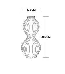 Dekorative Tischleuchte MOMORO Blanc - Porcelaine - Pierre - 9 x 41 x 9 cm