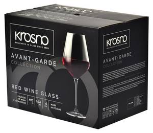 Krosno Avant-Garde Verres à vin rouge Verre - 10 x 24 x 10 cm