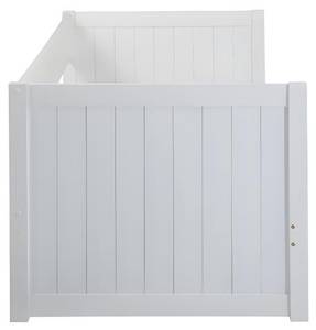 Lit gigogne ALFIERO Blanc - Bois manufacturé - 98 x 84 x 200 cm