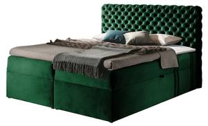 Boxspringbett Chesterfield Grün - Breite: 126 cm