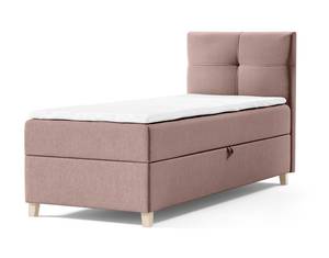 Einzelbett Boxspringbett Anter Mini Pink - Breite: 80 cm - Bettkasten rechts