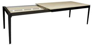 Table Bridge Noir - Marron - Bois massif - Bois/Imitation - 100 x 76 x 180 cm