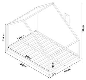 Lit cabane Siuntio 146 x 160 cm