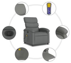 Fauteuil de massage électrique 3032262-3 Gris foncé