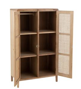 Armoire TSARA Beige - Bois massif - 80 x 140 x 40 cm