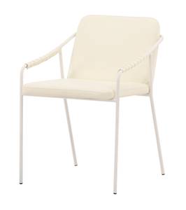 Chaise de salle à manger Tvist lot de 2 Beige - Métal - En partie en bois massif - 52 x 78 x 59 cm