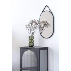 Sideboard Rippled Schwarz - Glas - 50 x 110 x 35 cm