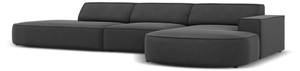 Ecksofa JODIE 4 Sitzplätze Grau