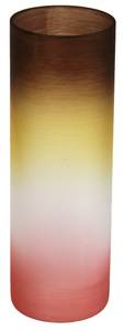 Handbemalte Glasvase Braun - Glas - 10 x 30 x 10 cm