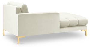 Chaiselongue MAMAIA Hochglanz Beige