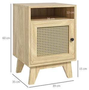 Nachttisch 831-599V90ND Braun - Holzwerkstoff - 35 x 60 x 39 cm