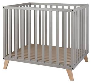 Parc pour bébé Alix Gris - Bois manufacturé - 75 x 82 x 95 cm