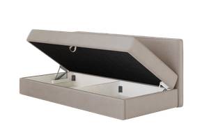 Boxspringbett MITTO CONTI SOLO Creme - Breite: 120 cm - H4