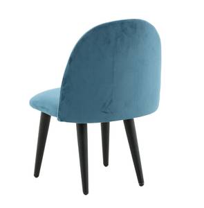 Chaise de salle à manger Velvet lot de 2 Bleu