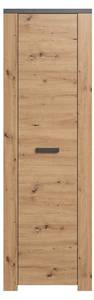 Kleiderschrank Follow Braun - Holz teilmassiv - 35 x 199 x 62 cm