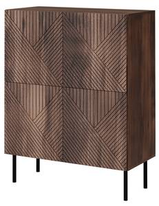 Türkommode Art Deco Braun - Holzwerkstoff - 89 x 118 x 40 cm