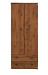 Drehtürenschrank Indiana Braun - Holzwerkstoff - 80 x 196 x 57 cm