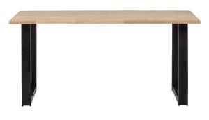 Table à manger Tablo Marron - Bois/Imitation - En partie en bois massif - 160 x 75 x 90 cm