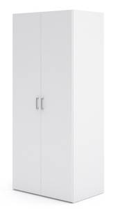 l' armoire Spell B Blanc - En partie en bois massif - 78 x 175 x 49 cm