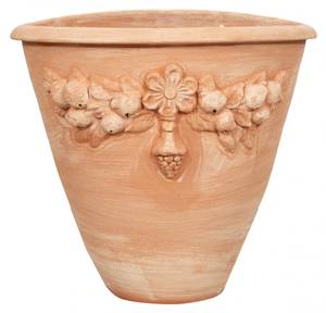 Hängevase TERRACOTTA TOSCANA Braun - Keramik - Stein - 34 x 45 x 50 cm