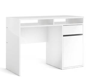 Schreibtisch Fula Weiß - Holz teilmassiv - 110 x 77 x 48 cm