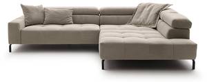 Ecksofa OHIO Beige - Armlehne davorstehend rechts - Ecke davorstehend rechts