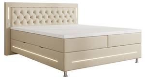 Boxspringbett Verdino Beige - Breite: 200 cm - H4