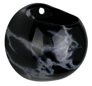 Wandblumentopf Globe Schwarz - Keramik - 15 x 10 x 15 cm