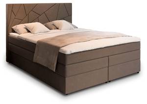 Boxspringbett TRANI Braun - Breite: 180 cm