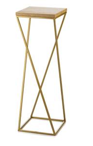 Blumenständer 10-1631-70-GL-MDF Braun - Gold - Höhe: 70 cm