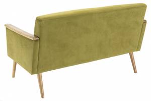 2-Sitzer-Sofa aus hellgrünem Velours Grün - Textil - 75 x 79 x 140 cm