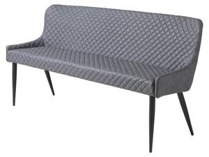 Sofabank Otis Grau - Kunstleder - 160 x 82 x 60 cm