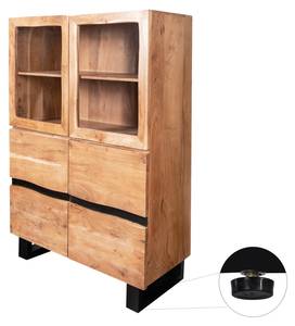 Highboard KYOTO I Beige - Massivholz - Holzart/Dekor - 103 x 16 x 45 cm