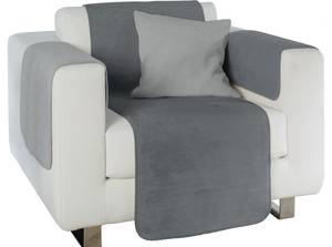 Sessel- und Sofaschoner-Set 3-tlg. 15640 Grau - Silber - Textil - 50 x 1 x 200 cm