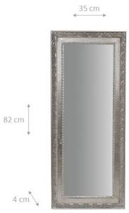 Spiegel PORTAL Silber - Massivholz - 4 x 82 x 35 cm