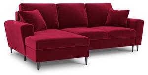 Schlaf-Ecksofa + Box MOGHAN 4 Sitzplätze Rot