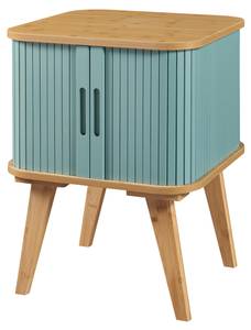 Table d'appoint Tysvær Beige - Bleu - Bambou - 45 x 59 x 45 cm