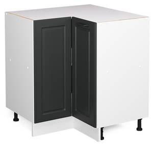 Eckschrank R-Line 45742 Pinie Anthrazit Dekor - Weiß