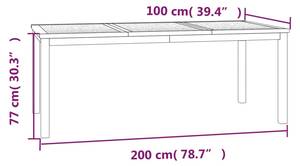 Garten Essgruppe 3028916-2 (7-teilig) 100 x 200 cm